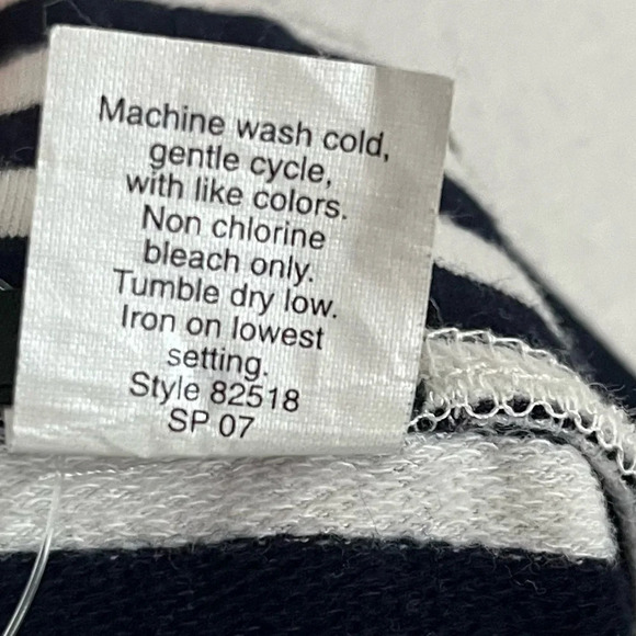 J. Crew • Navy White Nautical Stripe Mini Skirt - Picture 4 of 4